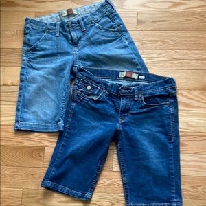 Old Navy Blue Denim Shorts Duo